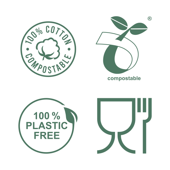 NOW Baumwoll-Putztuchrolle